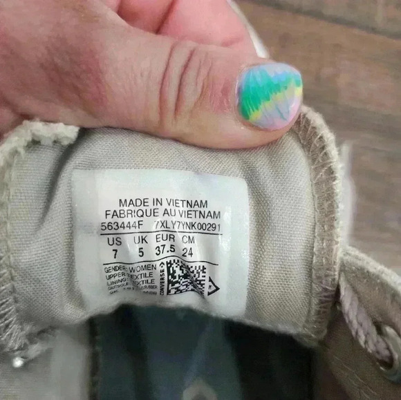 Size 7 - Converse All Star Low Top Tan GREAT SHAPE - Picture 6 of 8